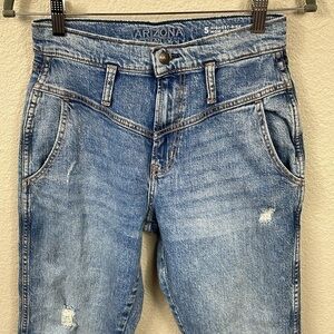 Arizona Jean Co Highest Rise Mom Jean V Front Retro Juniors Sz 5